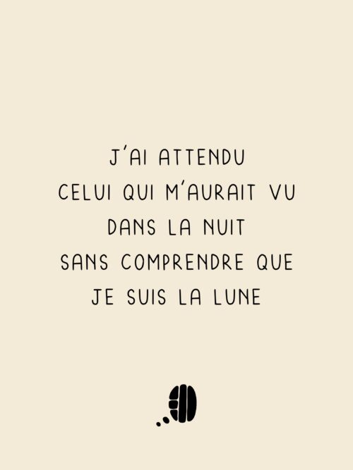 Je suis la lune