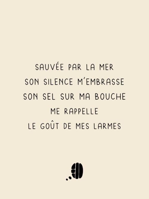 Le gout de mes larmes