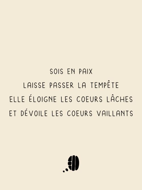 Sois en paix