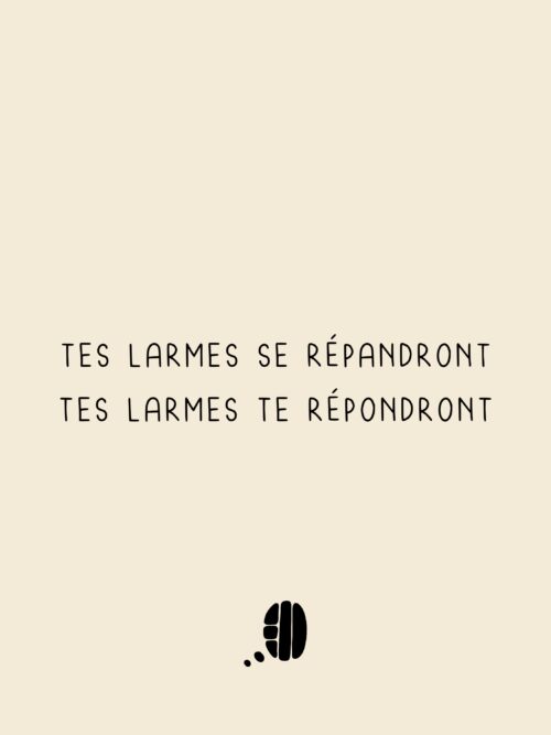 Tes larmes